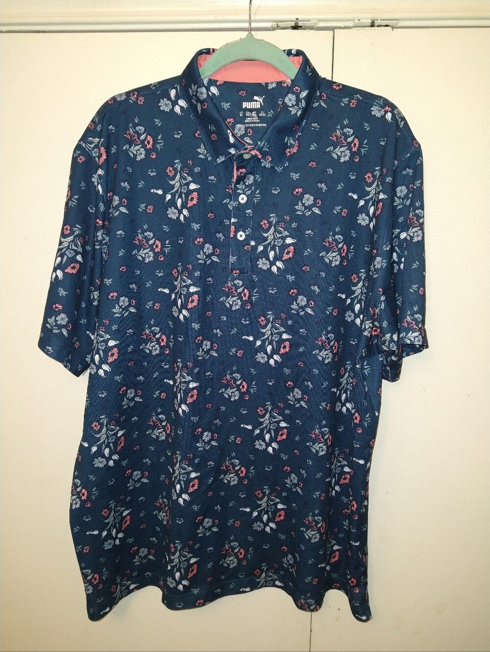 Puma Pique Heirloom Golf Short Sleeve Polo Shirt Men's sz XL.